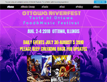 Tablet Screenshot of ottawariverfest.org